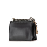 フェンディ キャナイ ミニ パール チェーン ショルダーバッグ 8M0381 ブラック レザー レディース FENDI 【中古】